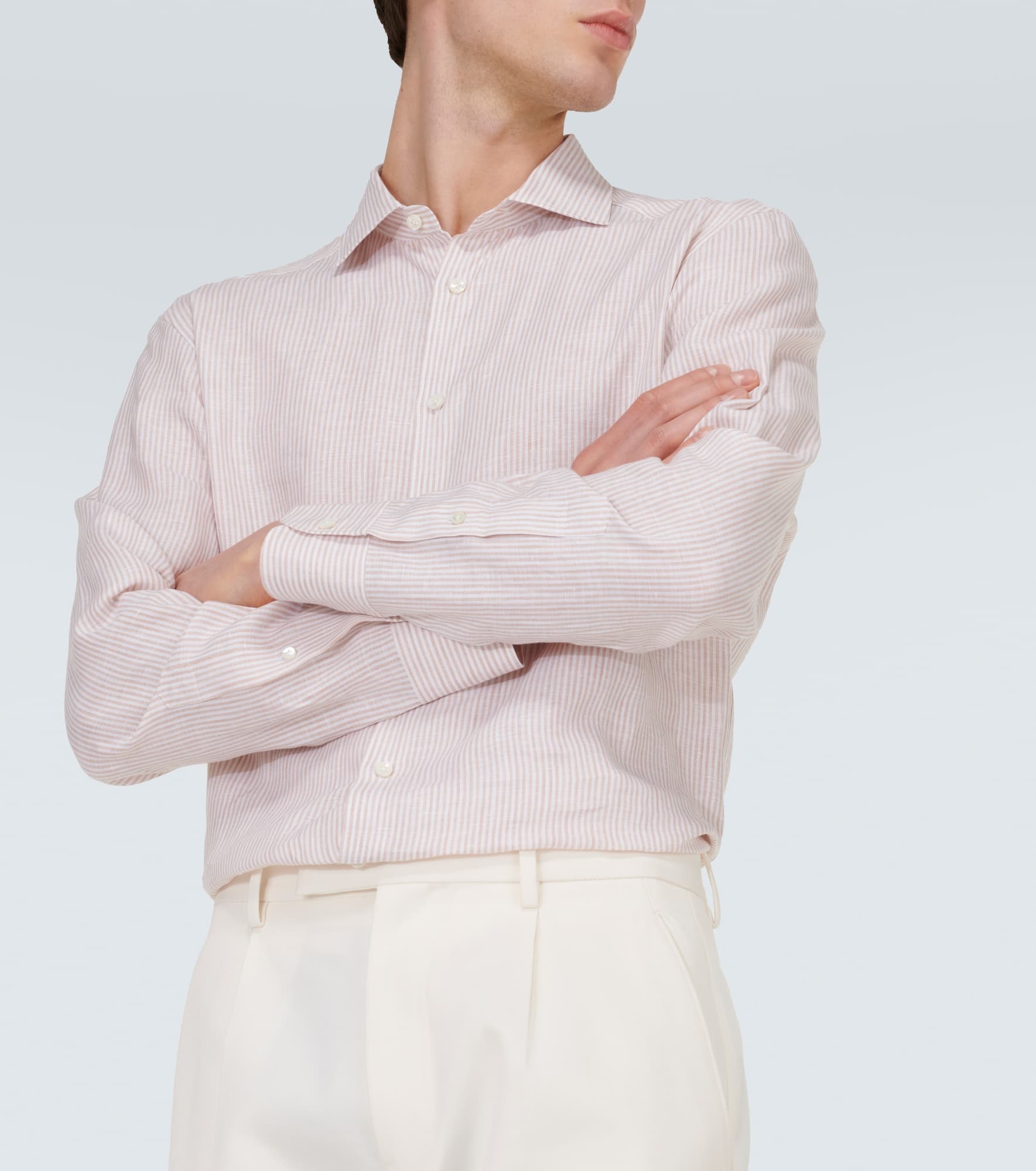 Striped Oasi Lino shirt - 5
