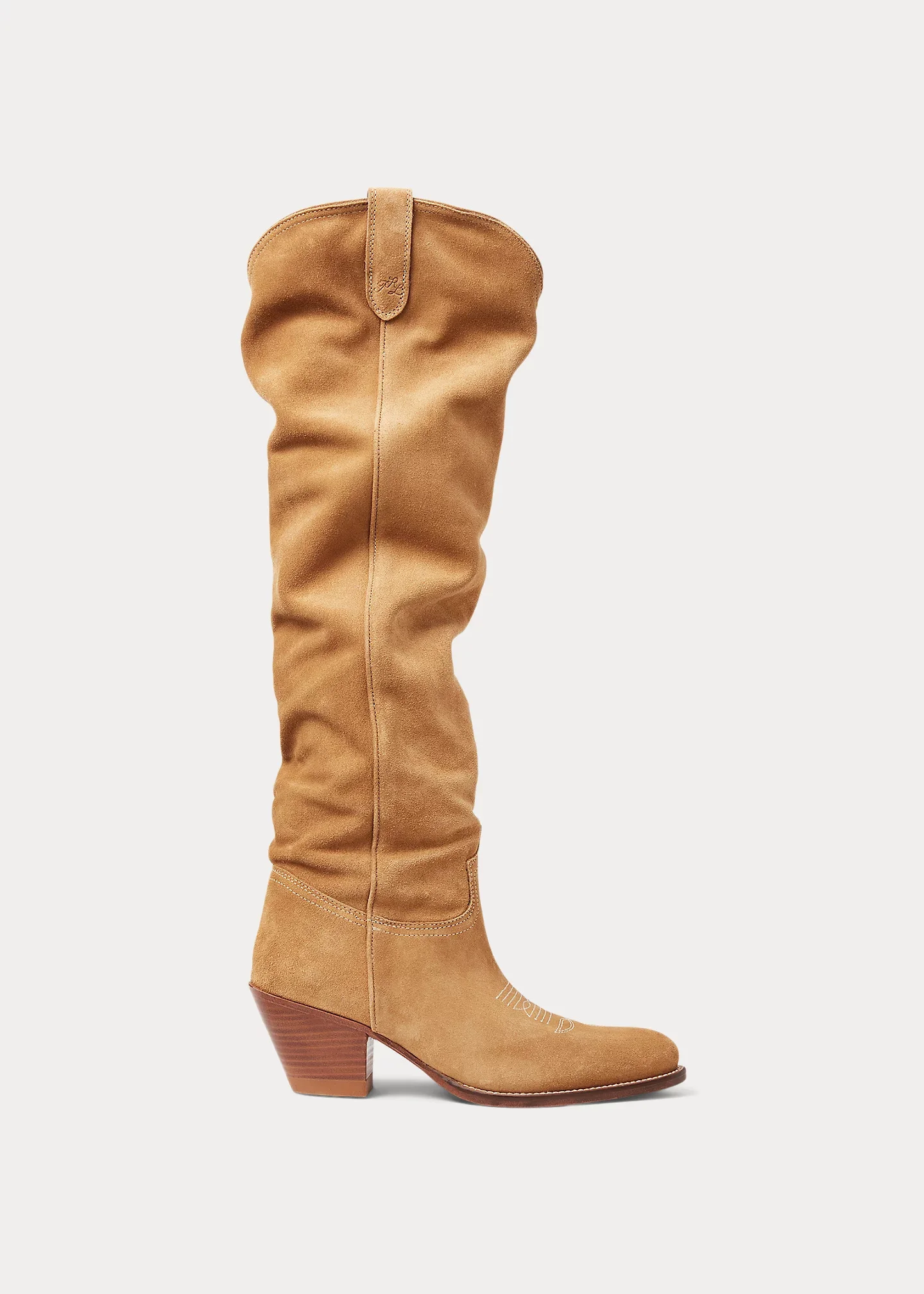 Suede Tall Western Boot - 1