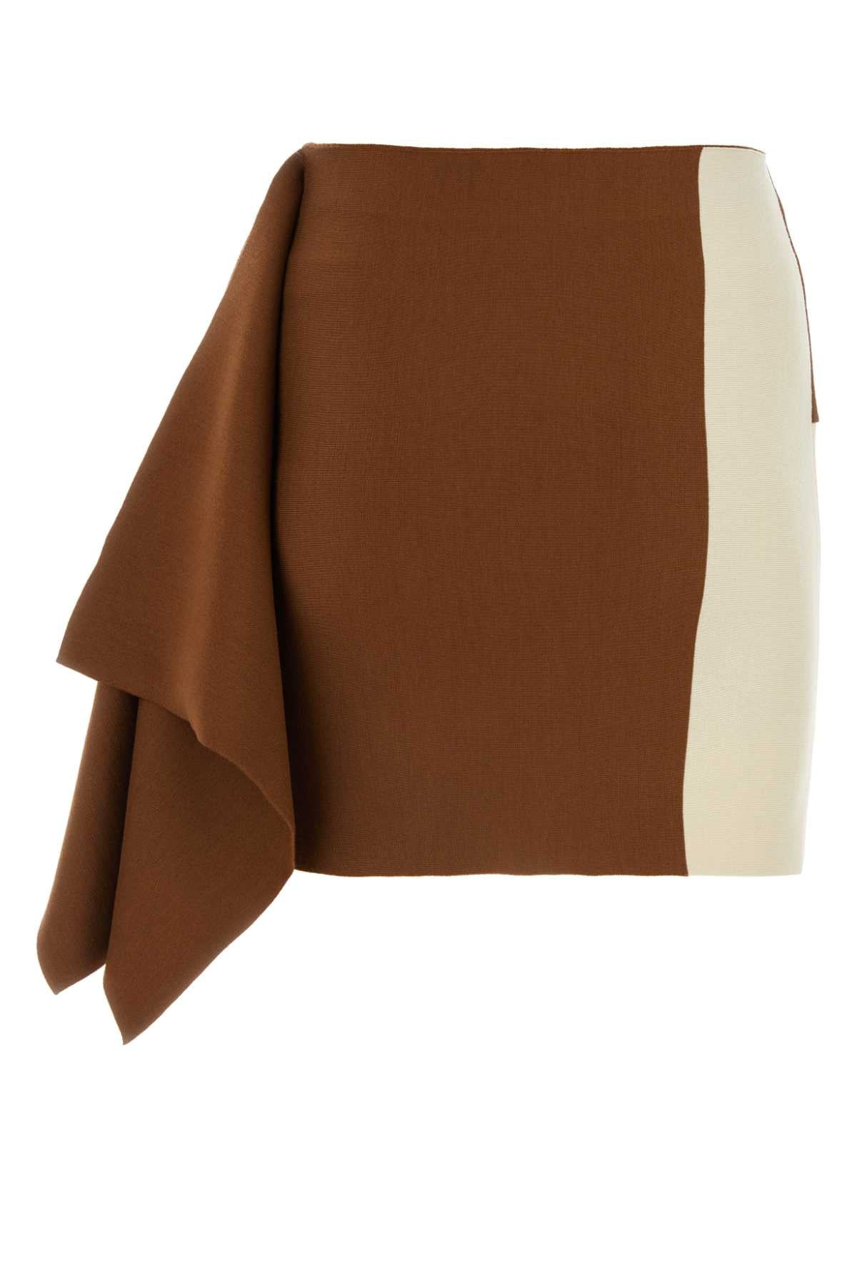 Fendi Women Multicolor Wool Mini Skirt - 2
