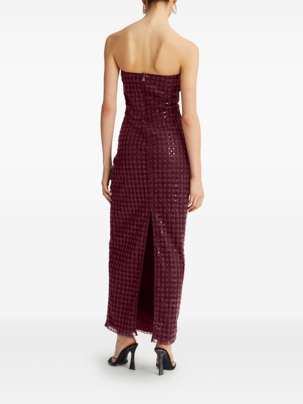 sequin-embellished maxi dress - 3