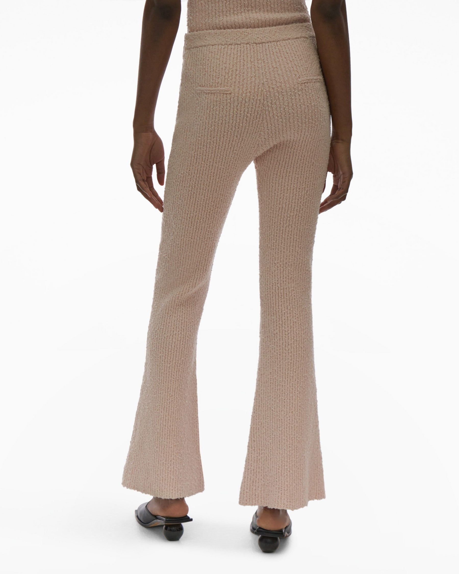 RIBBED FLARE PANT - 4