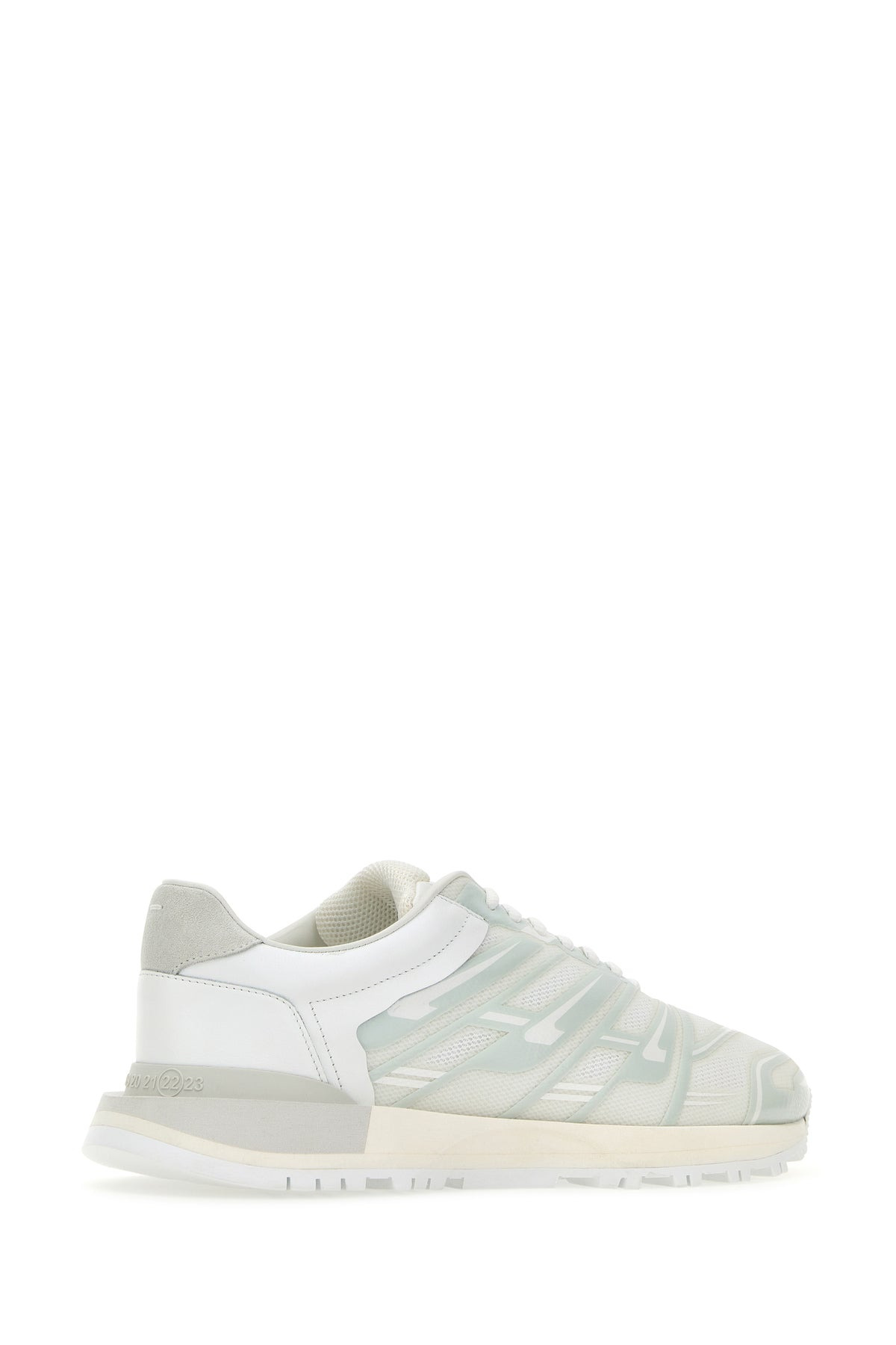White mesh and rubber sneakers - 3
