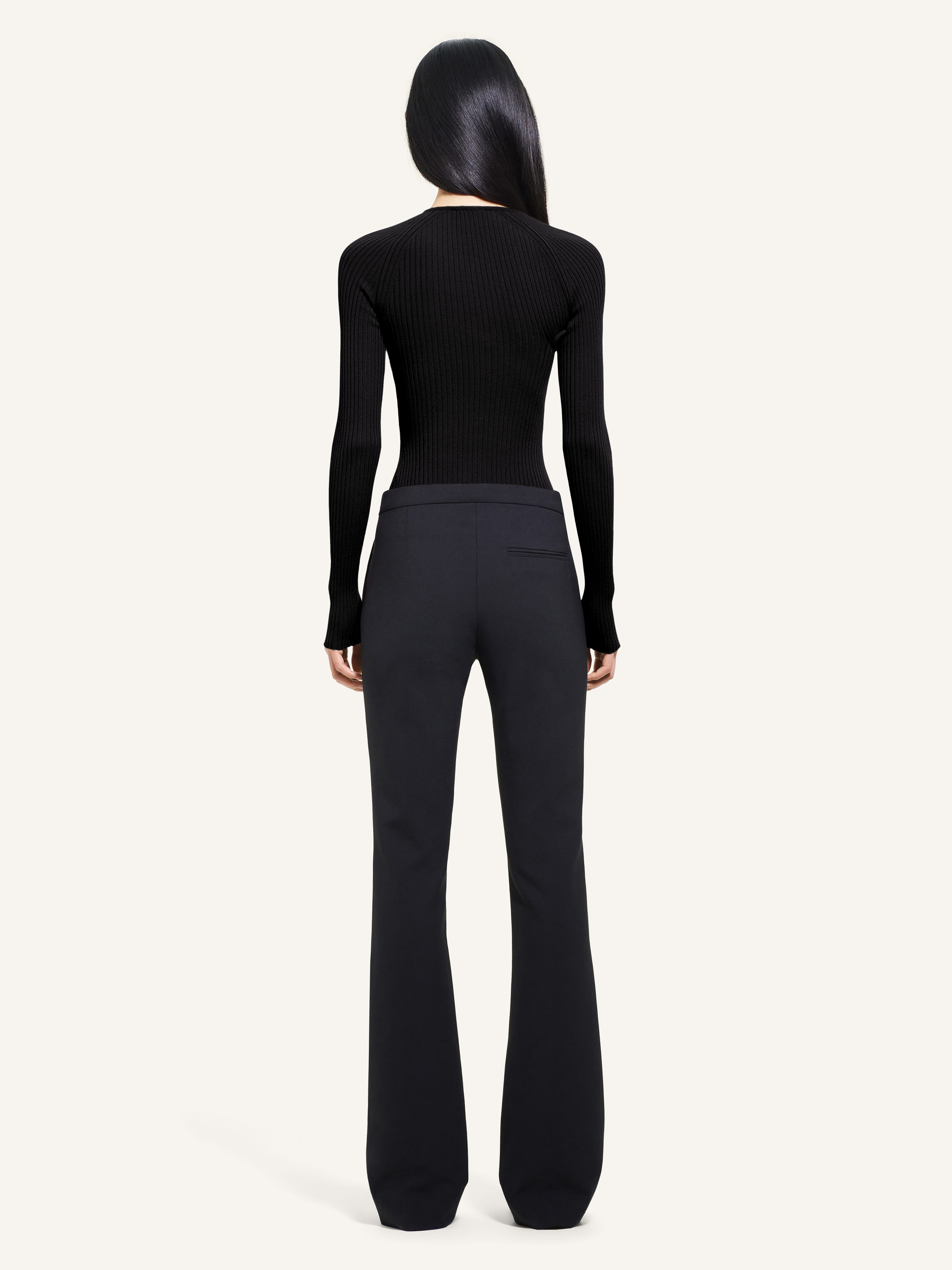 SLASH RIB KNIT TOP - 3