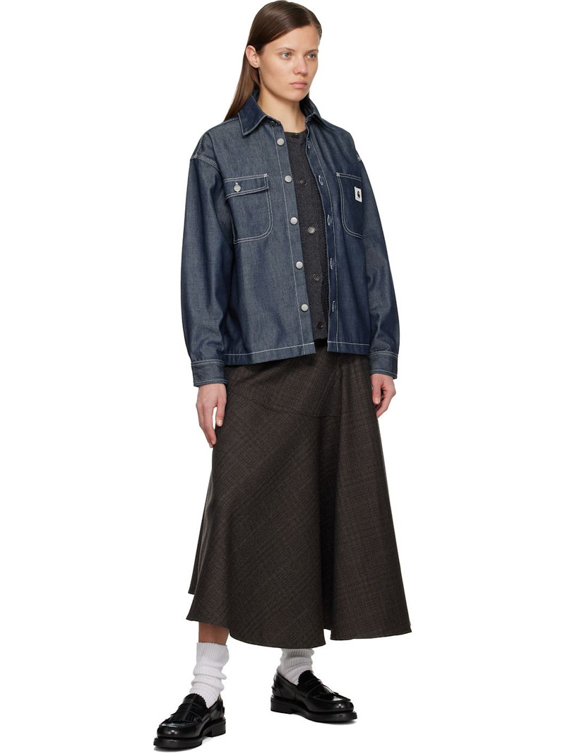 Carhartt Blue Louis Denim Jacket outlook