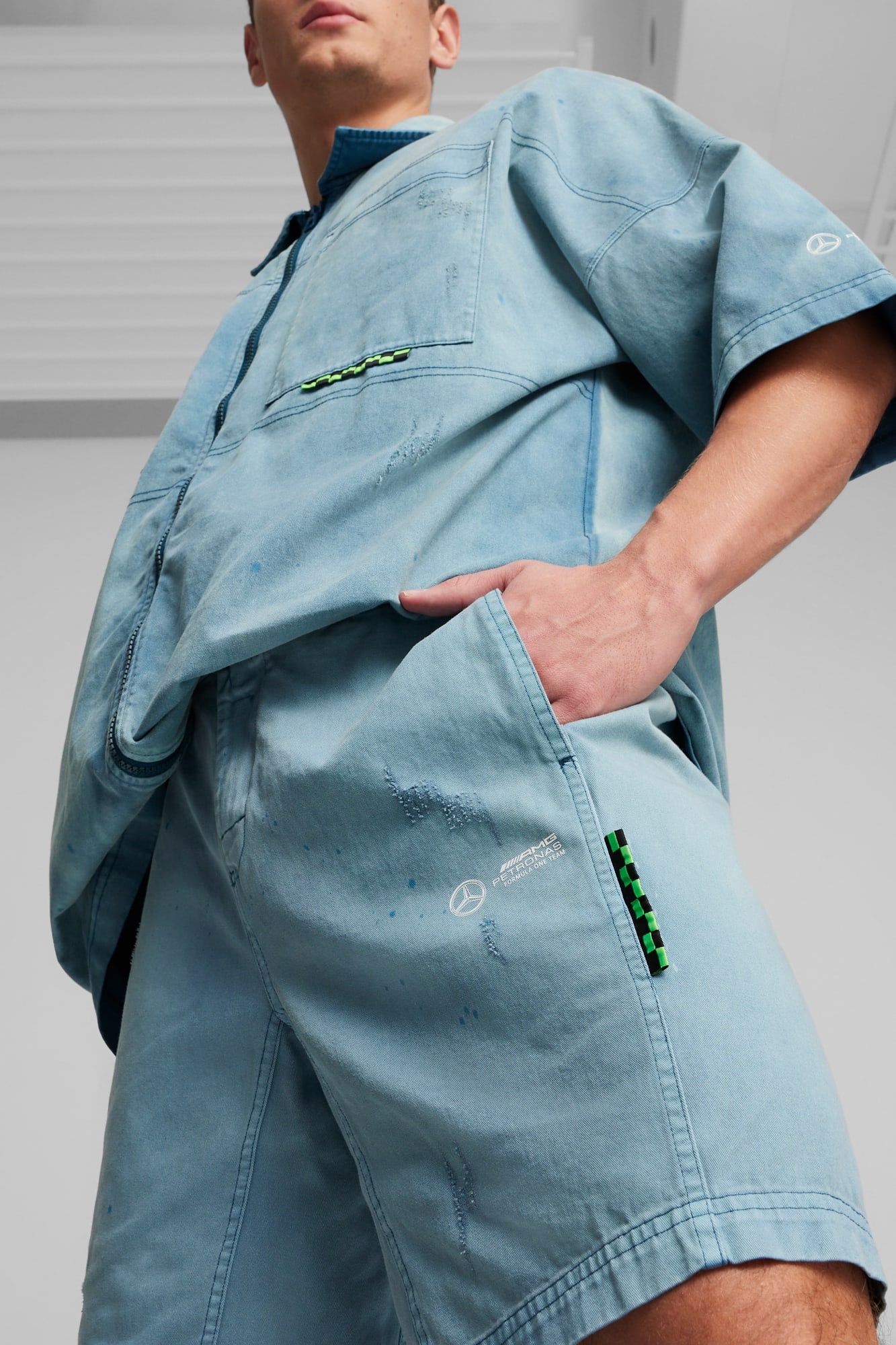 Mercedes-AMG Petronas F1® Team Crews Go Summer Men's Shorts - 5