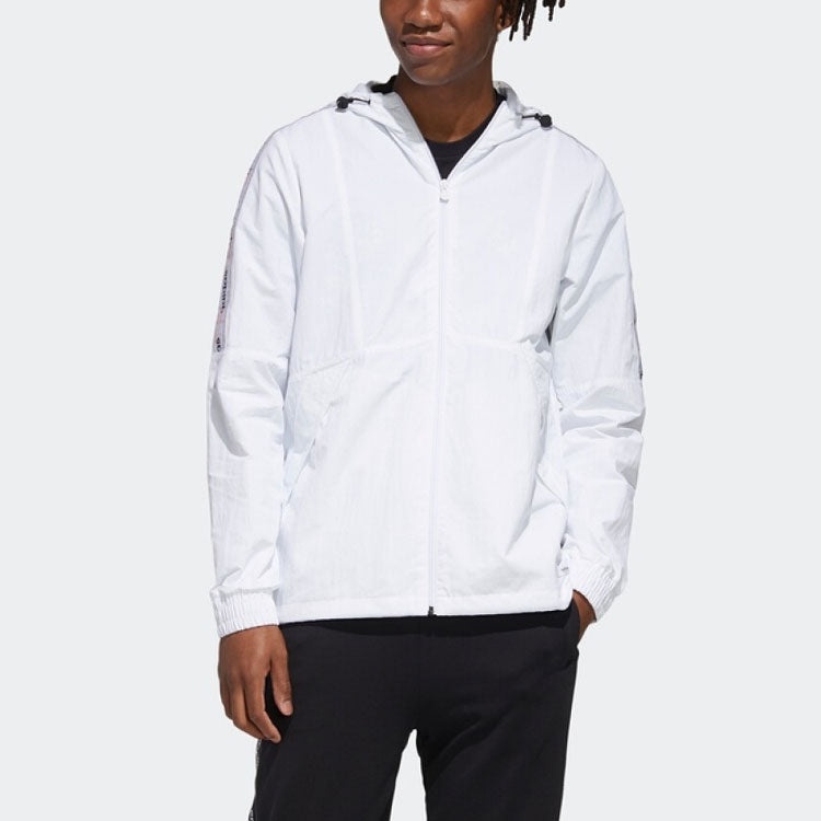 adidas neo M SS TCNS WB 2 Casual Windproof Jacket White GJ8764 - 3