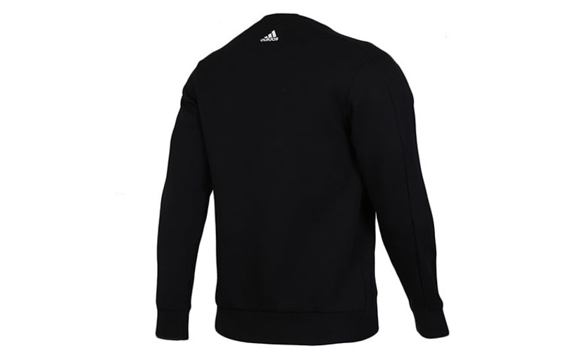 adidas adidas Sports Jacket Round Neck Pullover Black EH3782 outlook