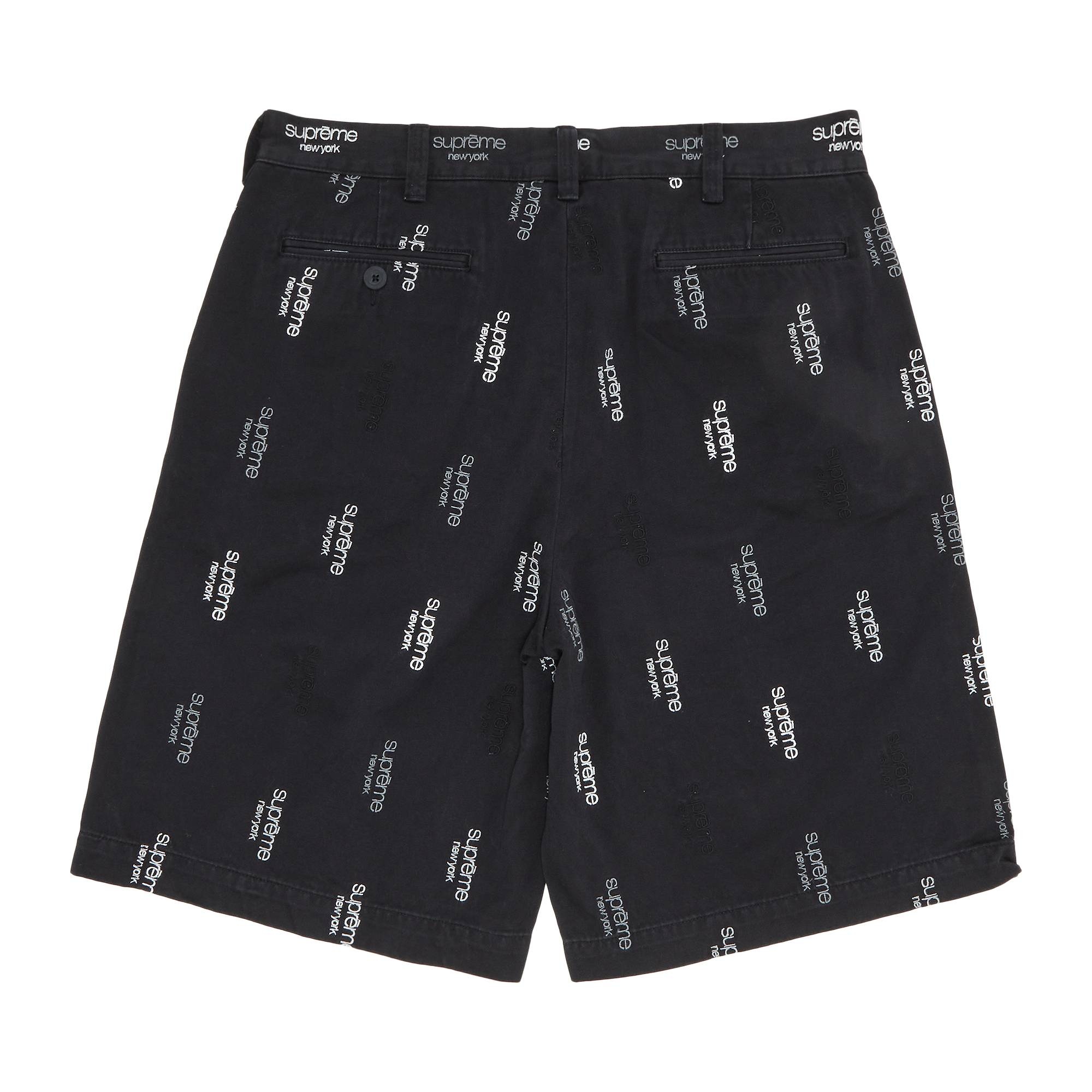 Supreme Classic Logo Chino Short 'Black' - 2