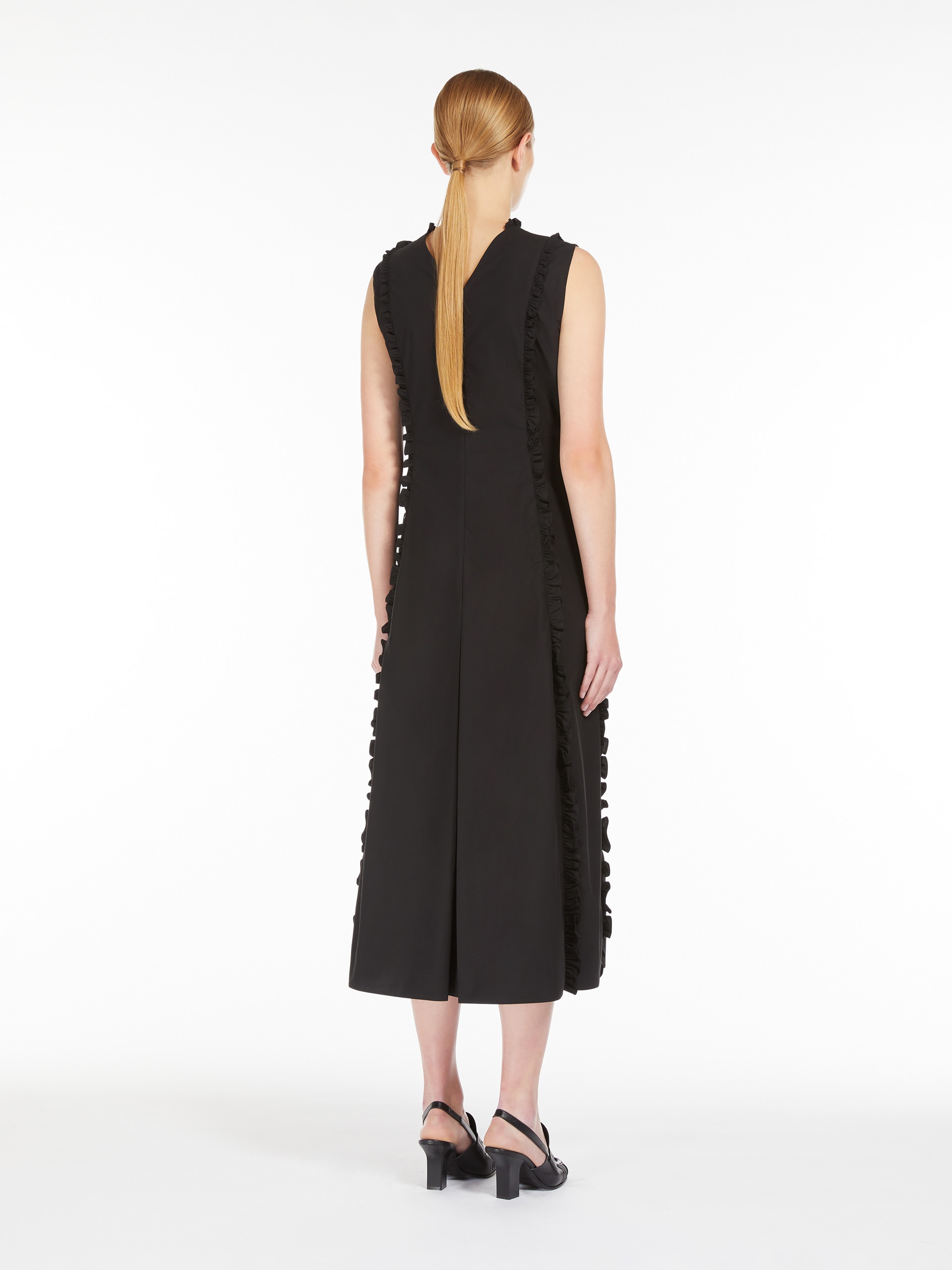 MILENA Poplin dress with frills - 4