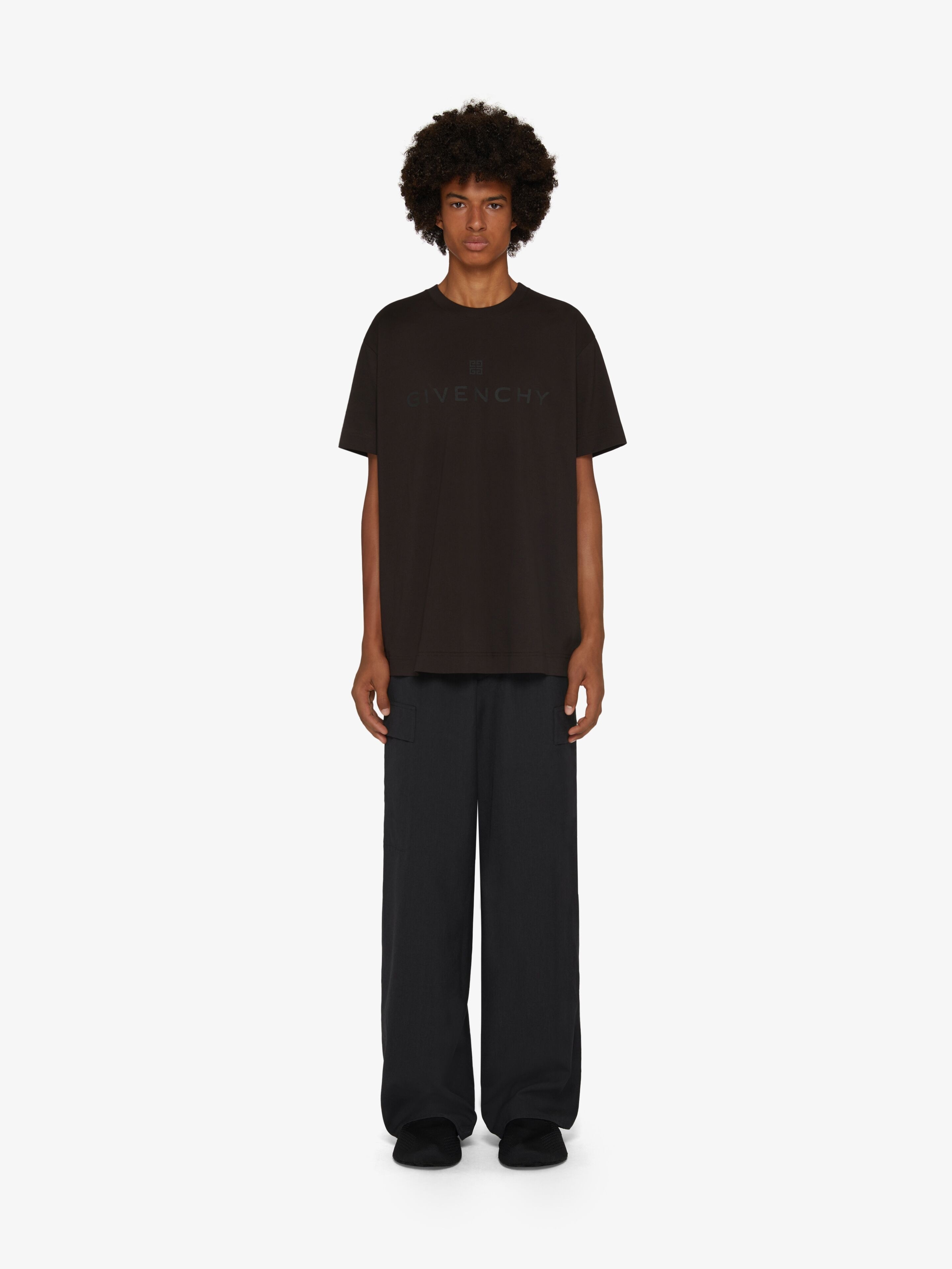 OVERSIZED PANTS IN EMBROIDERED WOOL - 2