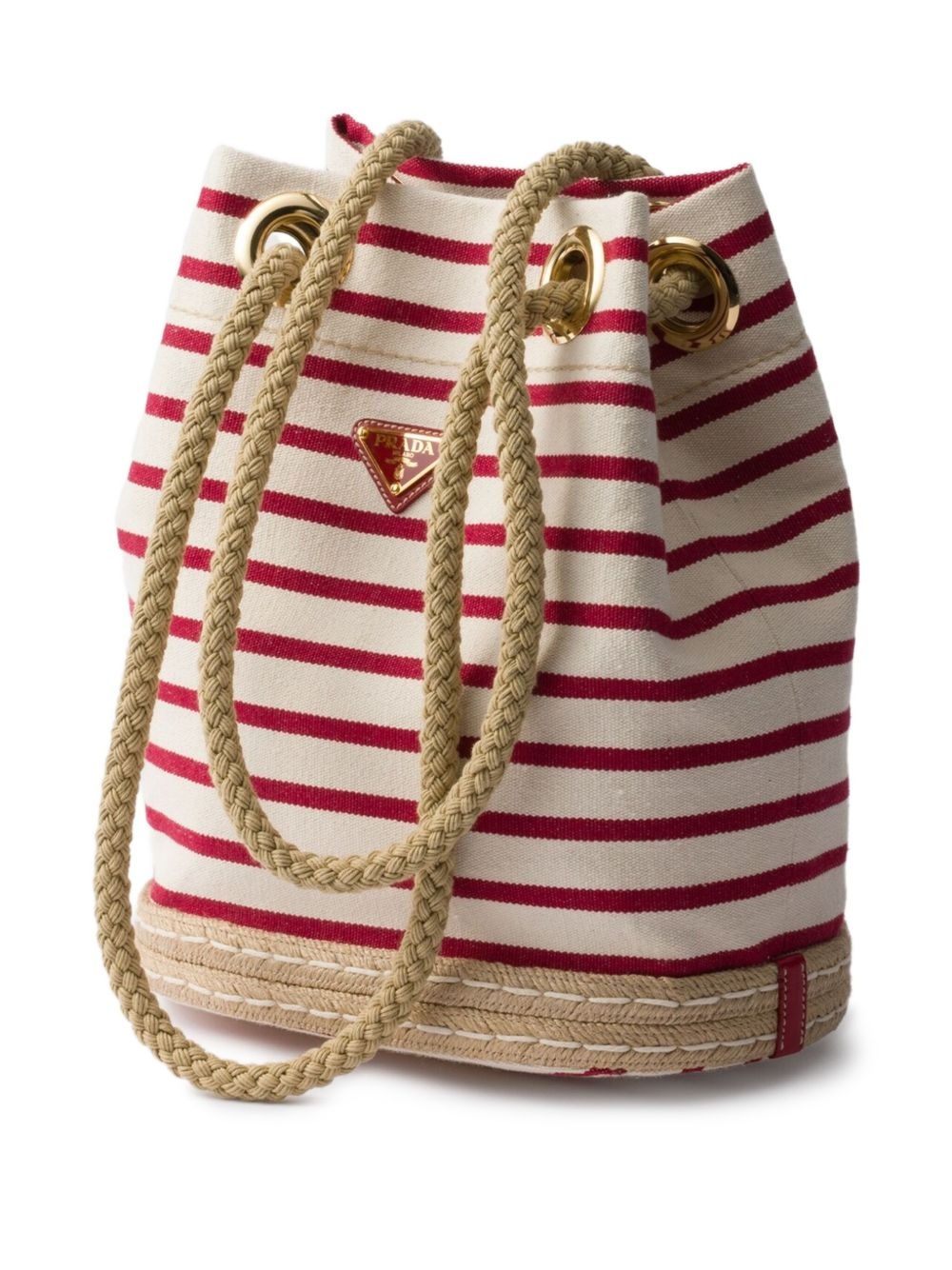 small striped bucket bag - 3