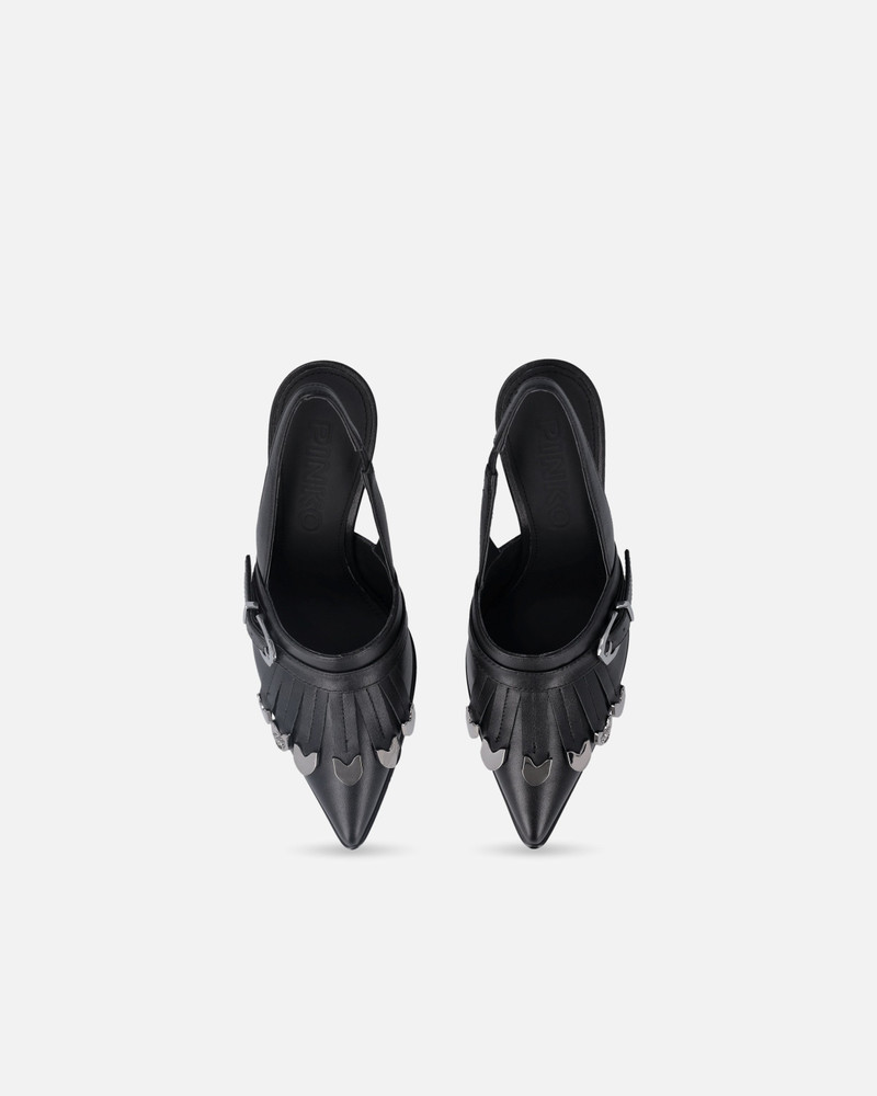 LEATHER SLINGBACKS WITH SADDLERY-INSPIRED DETAILS 9