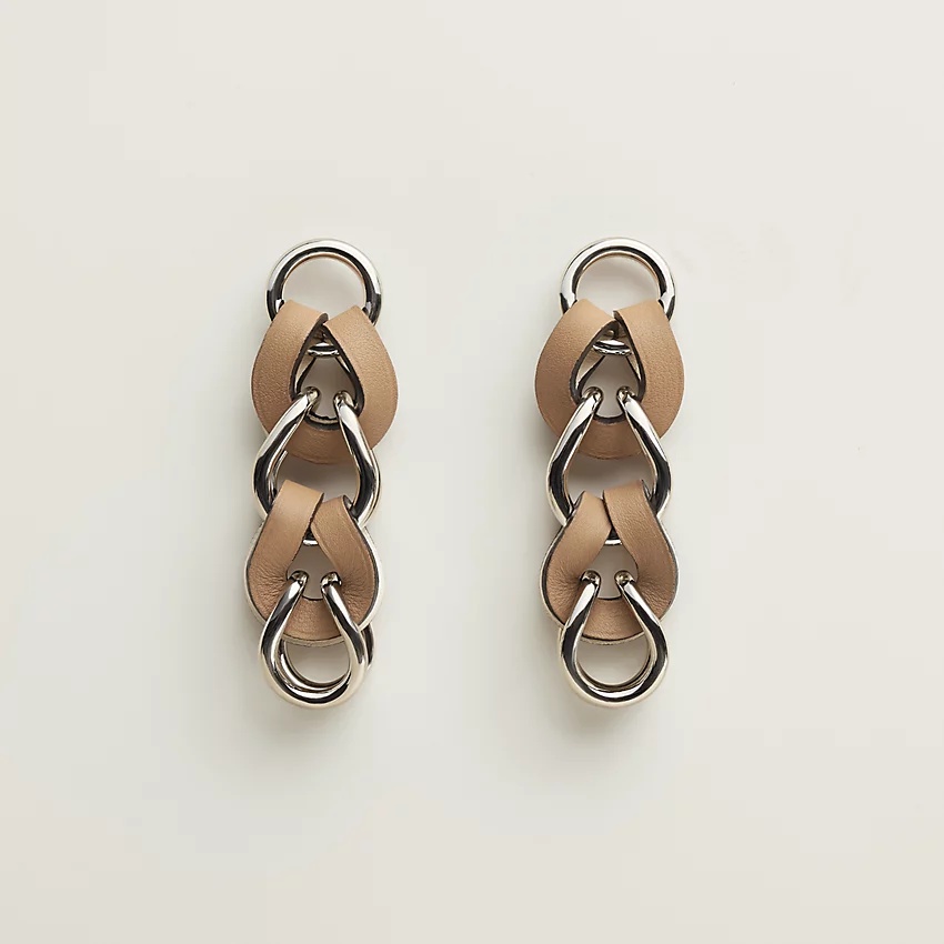 【HERMES】Virevolte long earrings Hermès Virevolte long earrings | REVERSIBLE