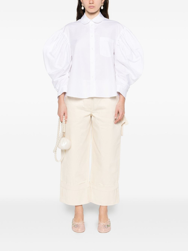 Simone Rocha draped-sleeve shirt outlook