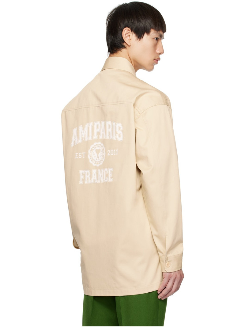Beige 'Ami Paris France' Shirt 3