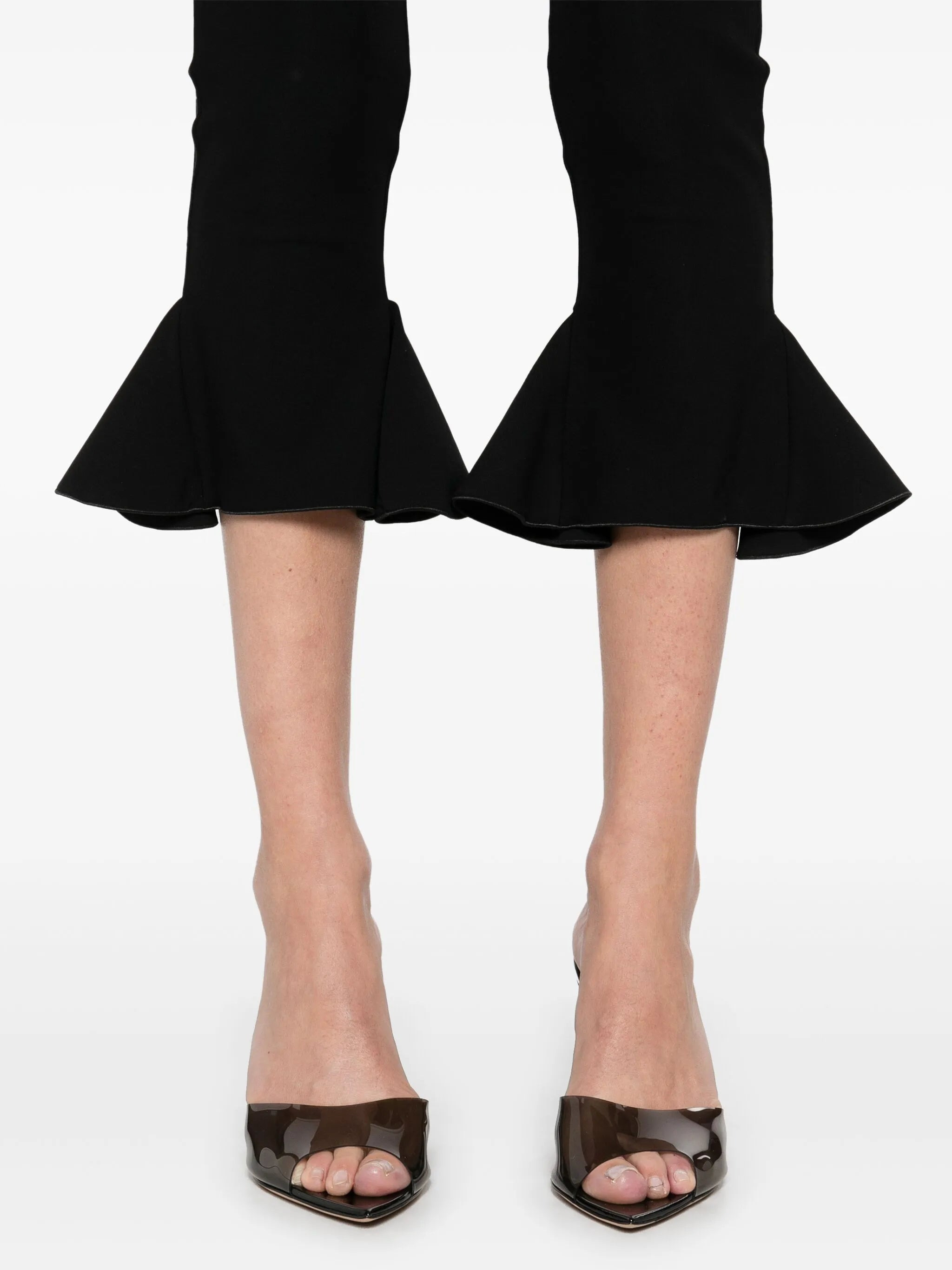 cropped flared trousers - 5