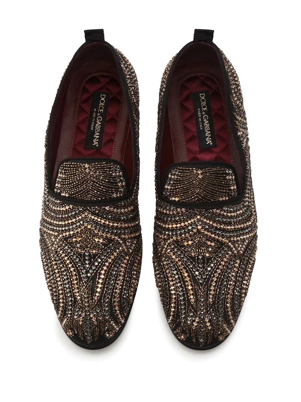 rhinestone-embellished slippers - 4