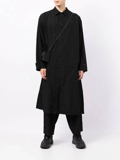 Yohji Yamamoto below-knee length button-up shirt outlook