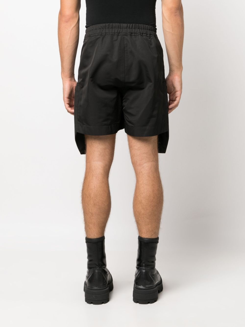 drawstring-waist track shorts - 4
