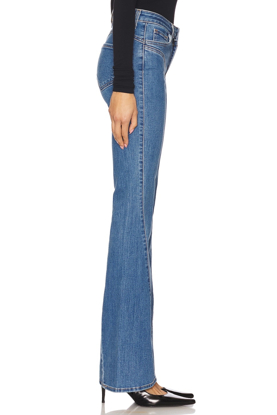 Deanna Low Rise Seamed Flare - 3
