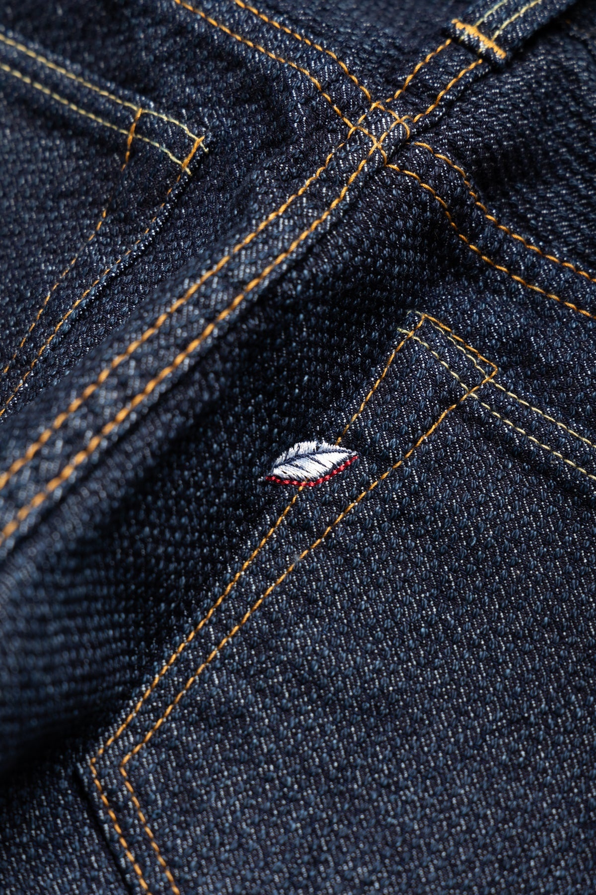 1170-2-ID Sashiko 5P Pants Relax Tapered - Indigo x Indigo - 7