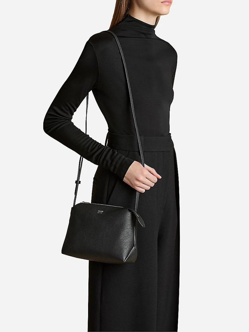 KHAITE Lina Medium Leather Cross-Body Bag outlook