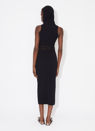 Alaïa HOODED DRESS WITH 3D PERFORATIONS outlook