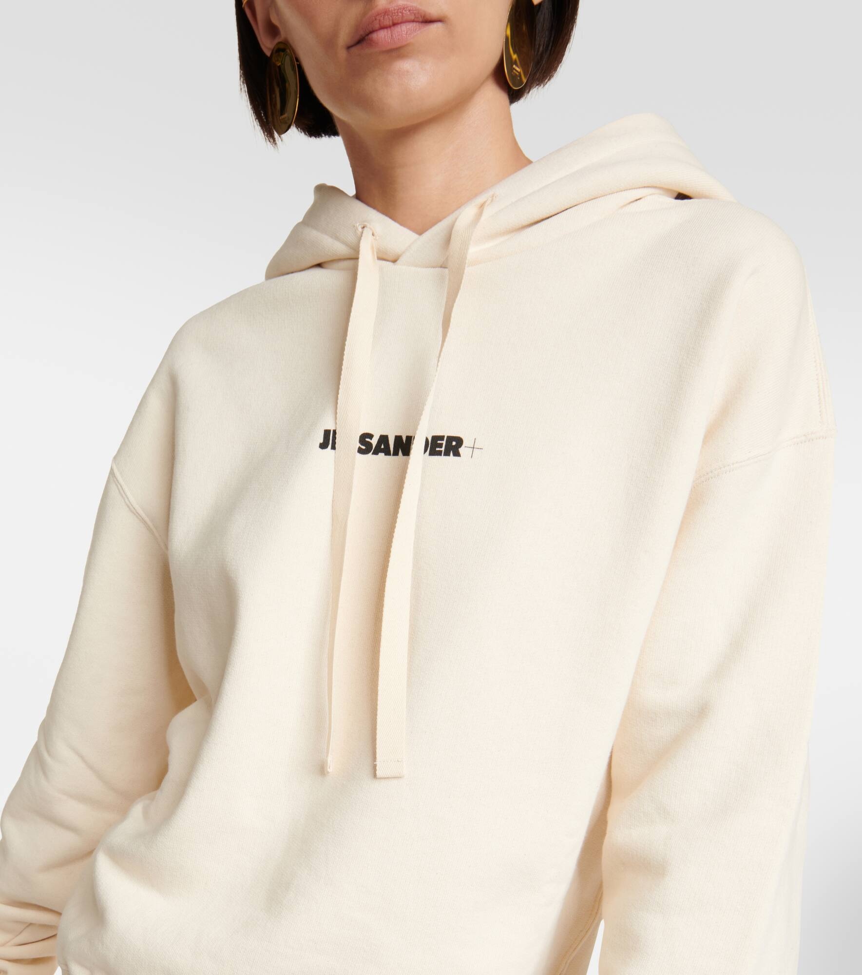 Logo cotton jersey hoodie - 4