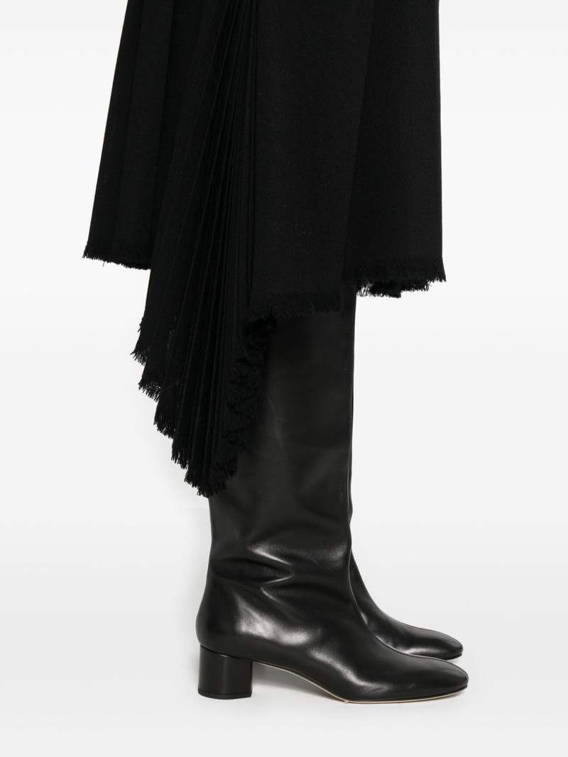 pleated frayed skirt 5