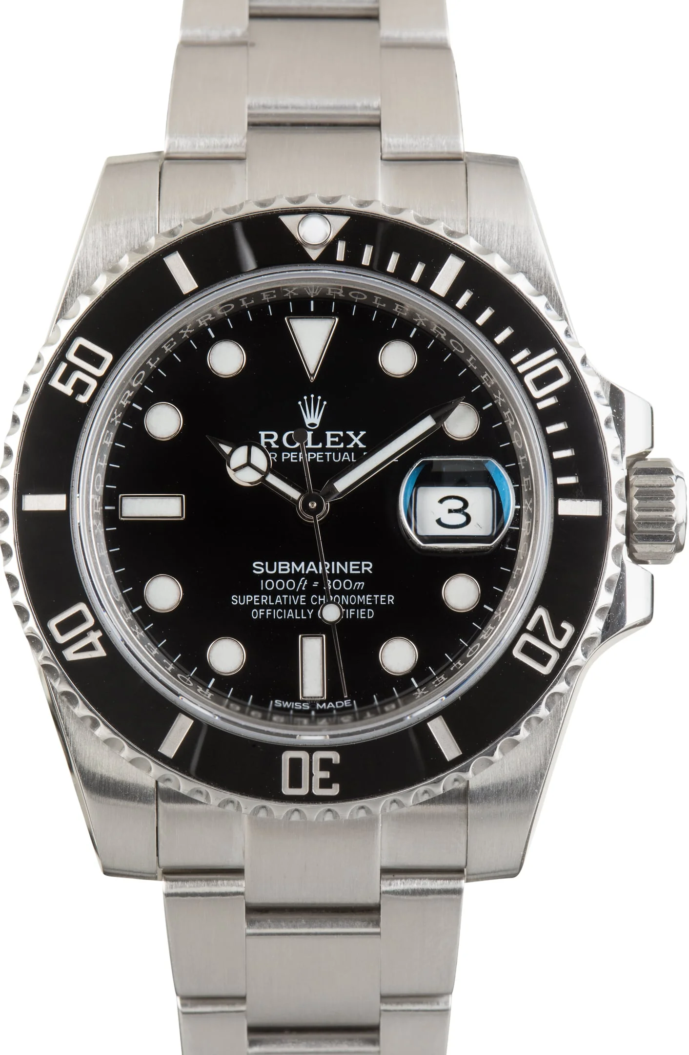 Pre-Owned Rolex Submariner Ref 116610 Ceramic Bezel - 1