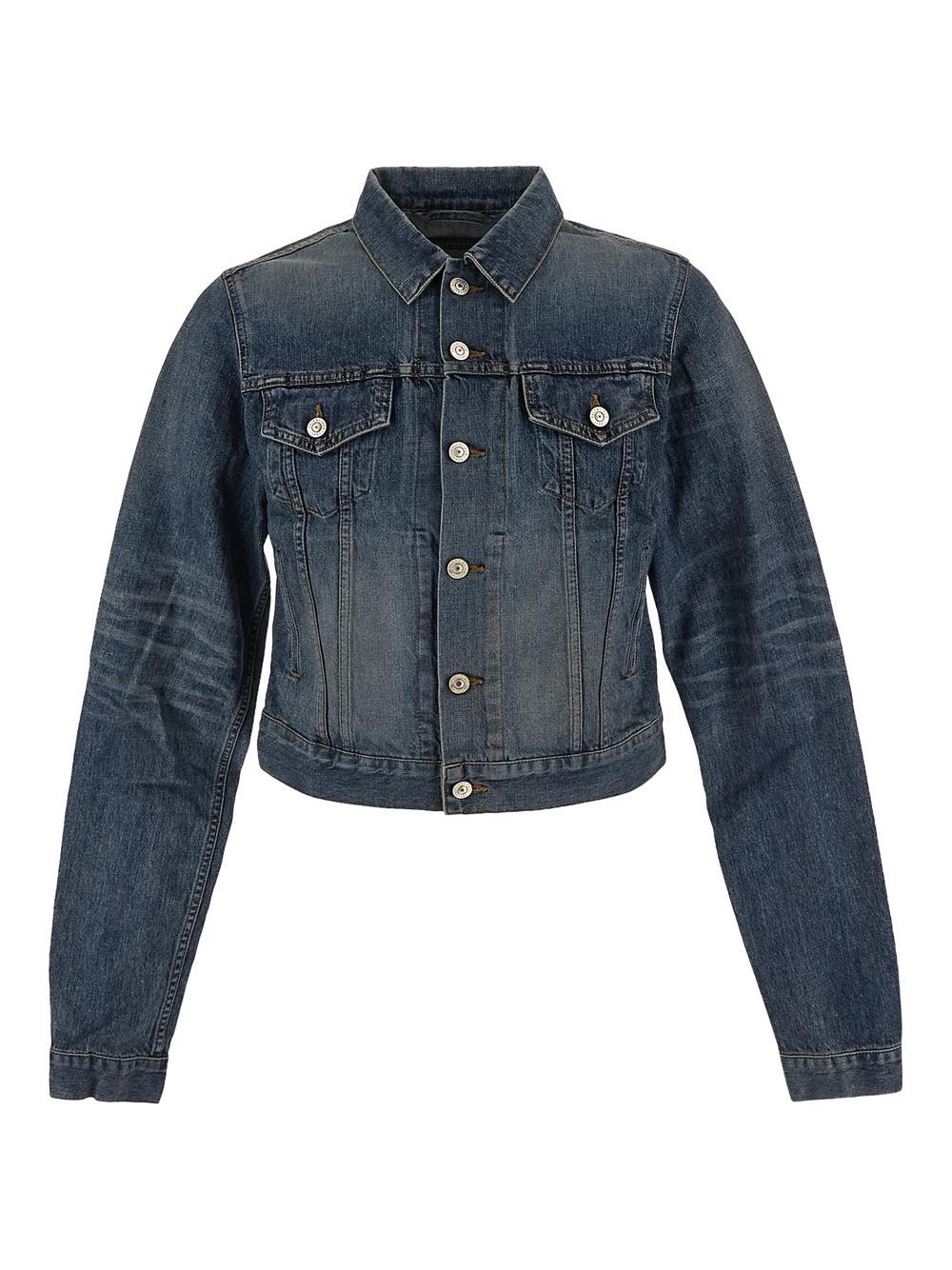 BALENCIAGA denim jacket woman | oluxury | REVERSIBLE