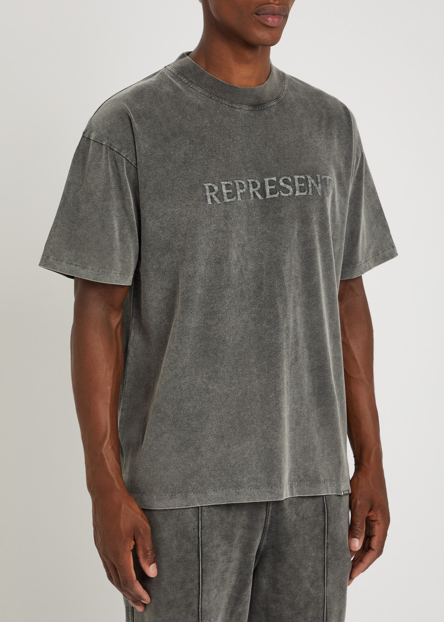 Represent Embroidered Cotton T-shirt - 2