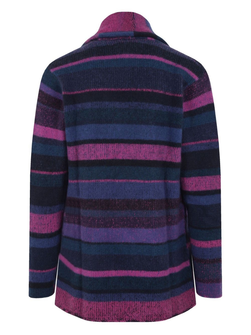 The Elder Statesman striped open-front cardigan outlook
