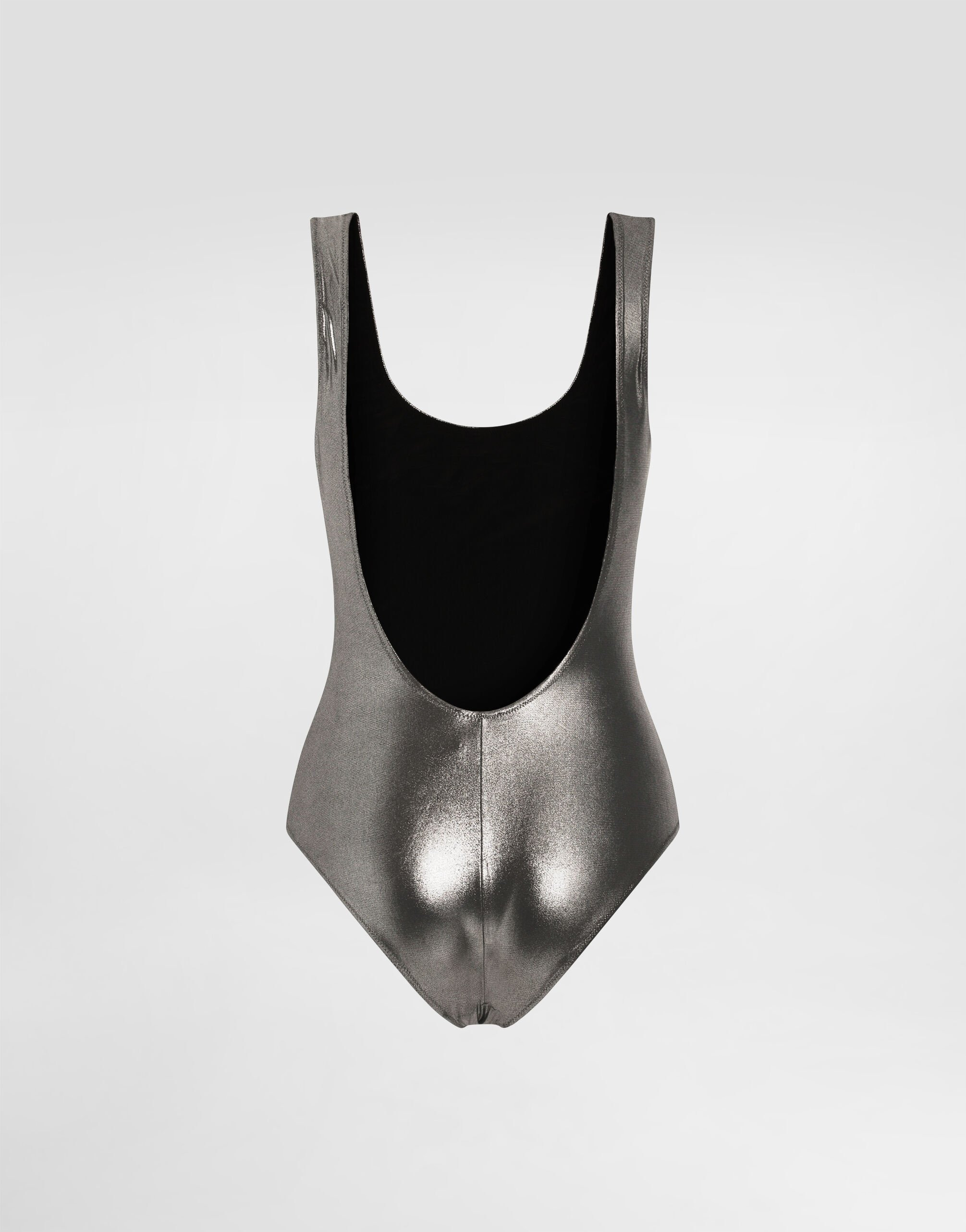 Foiled racer-style swimsuit - 3