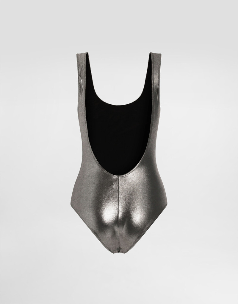 Foiled racer-style swimsuit 3
