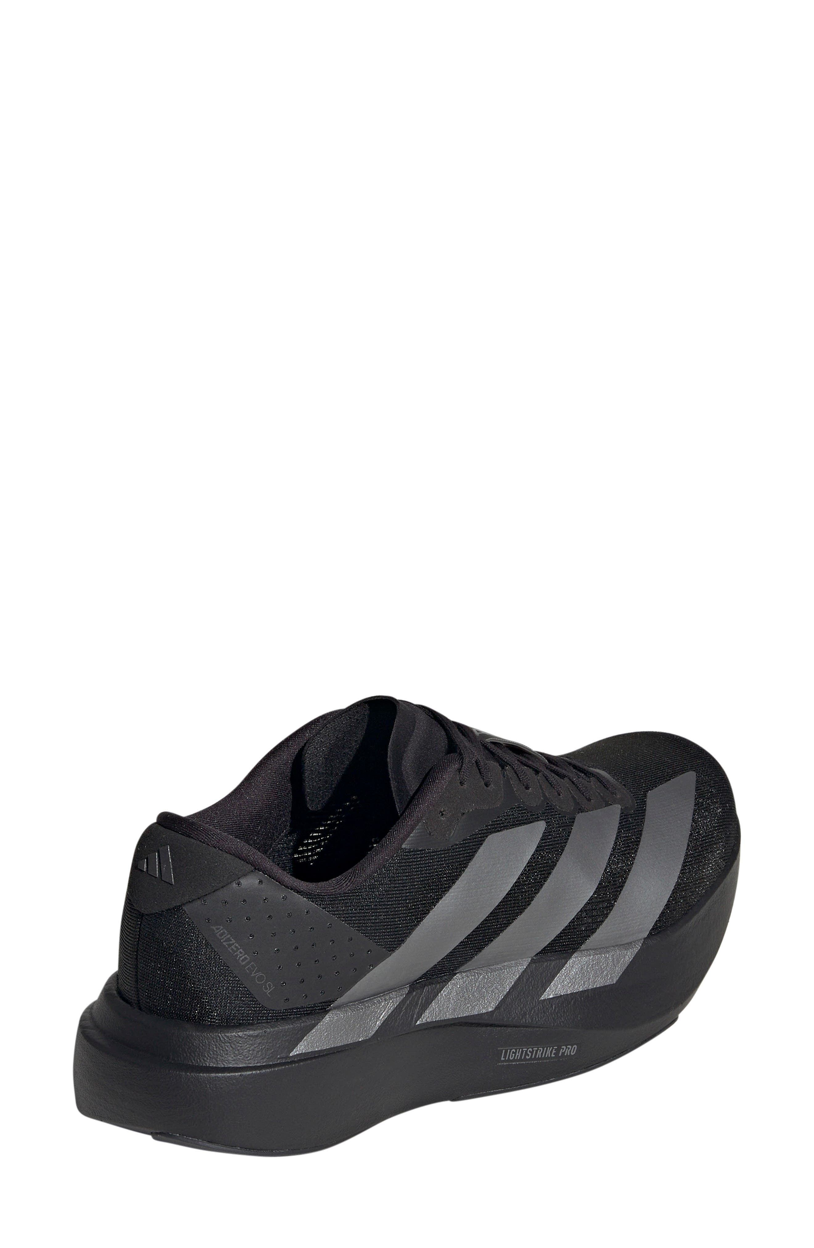 adidas Adizero Evo SL Running Shoe in Core Black/Iron Met./black at Nordstrom - 2