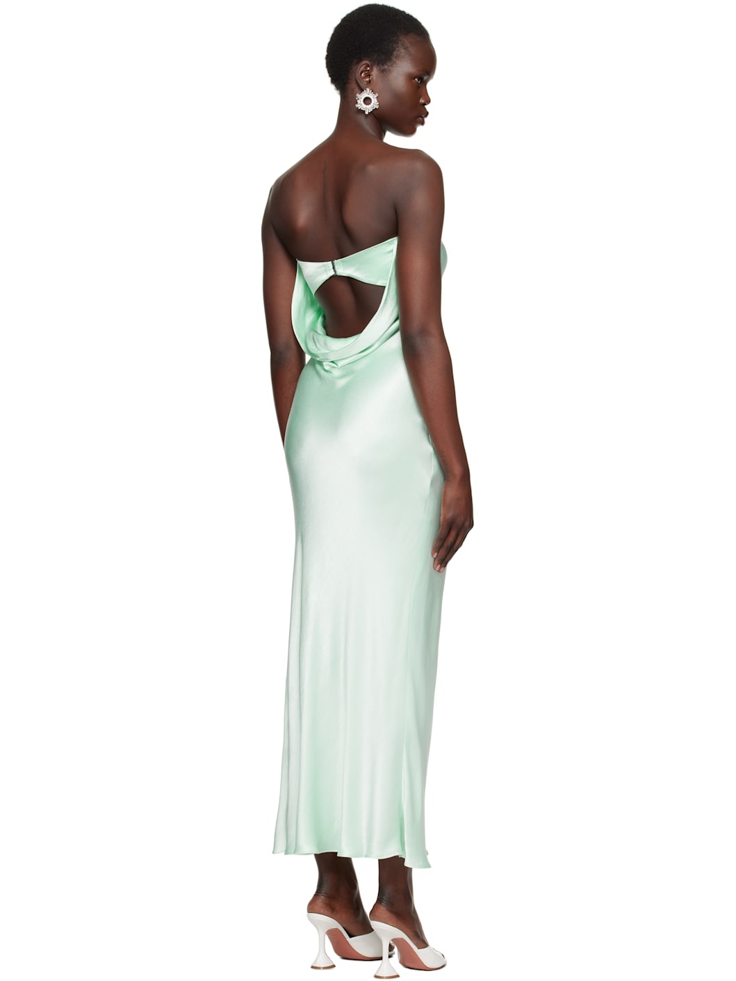 Green Moon Dance Strapless Maxi Dress - 3