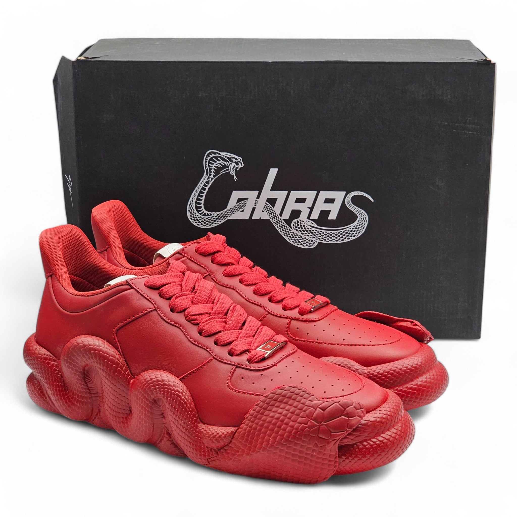 Giuseppe Zanotti Cobra Sneakers - Leather - Red - 45 - 12