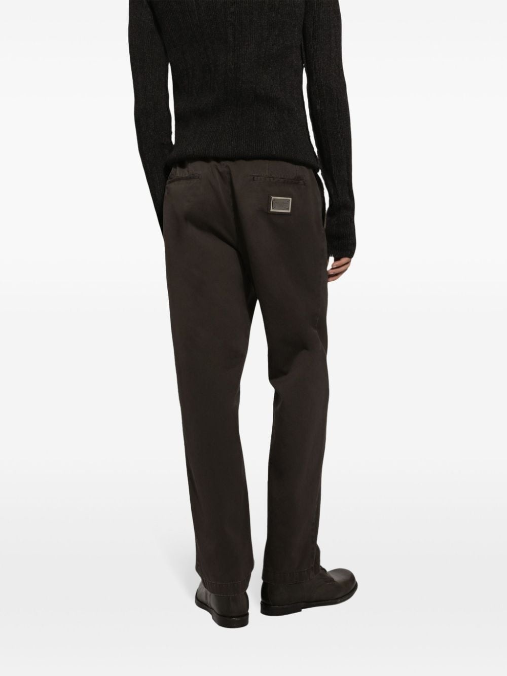 garment-dyed trousers - 5