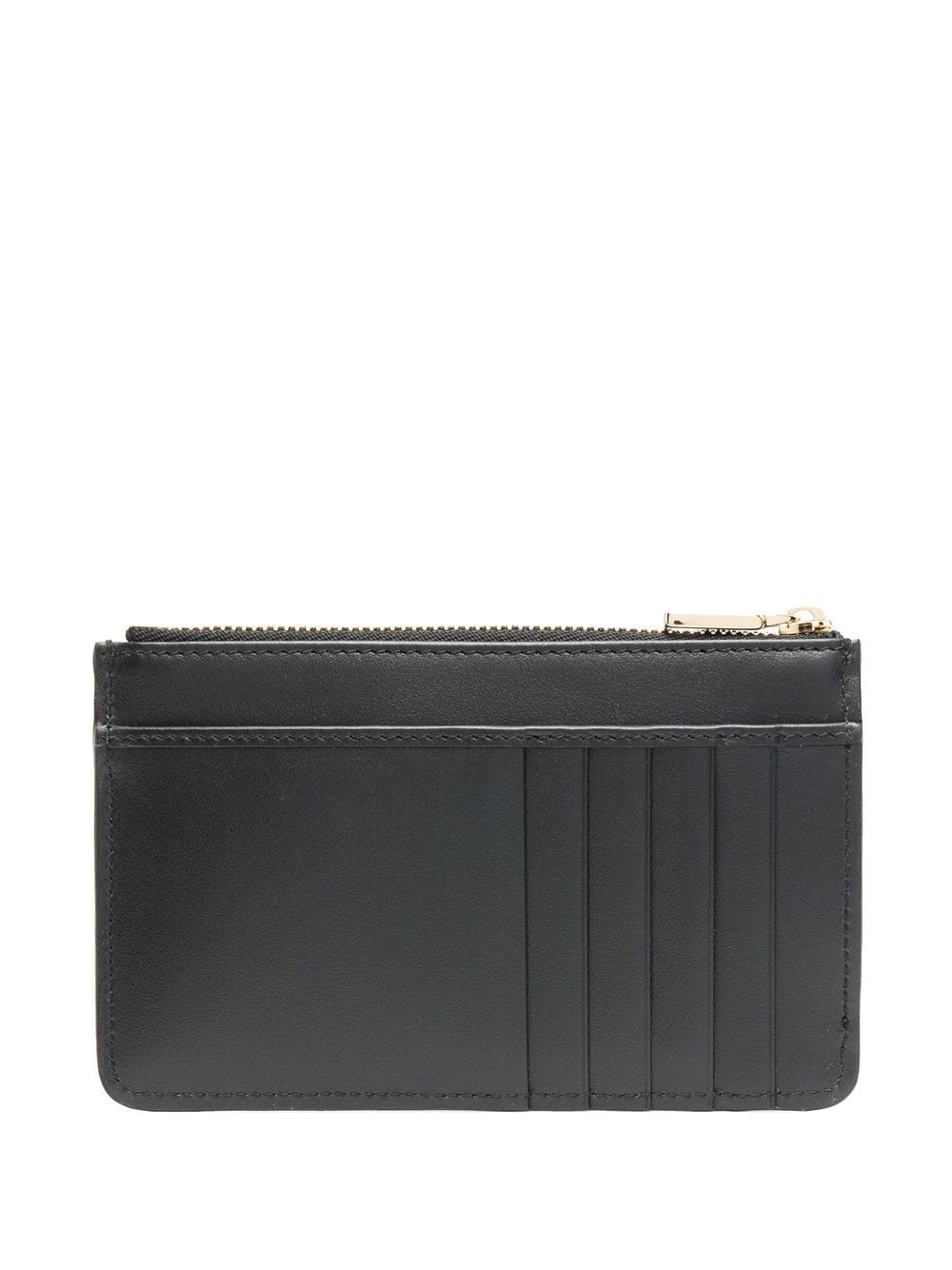 logo-plaque zipped wallet - 2