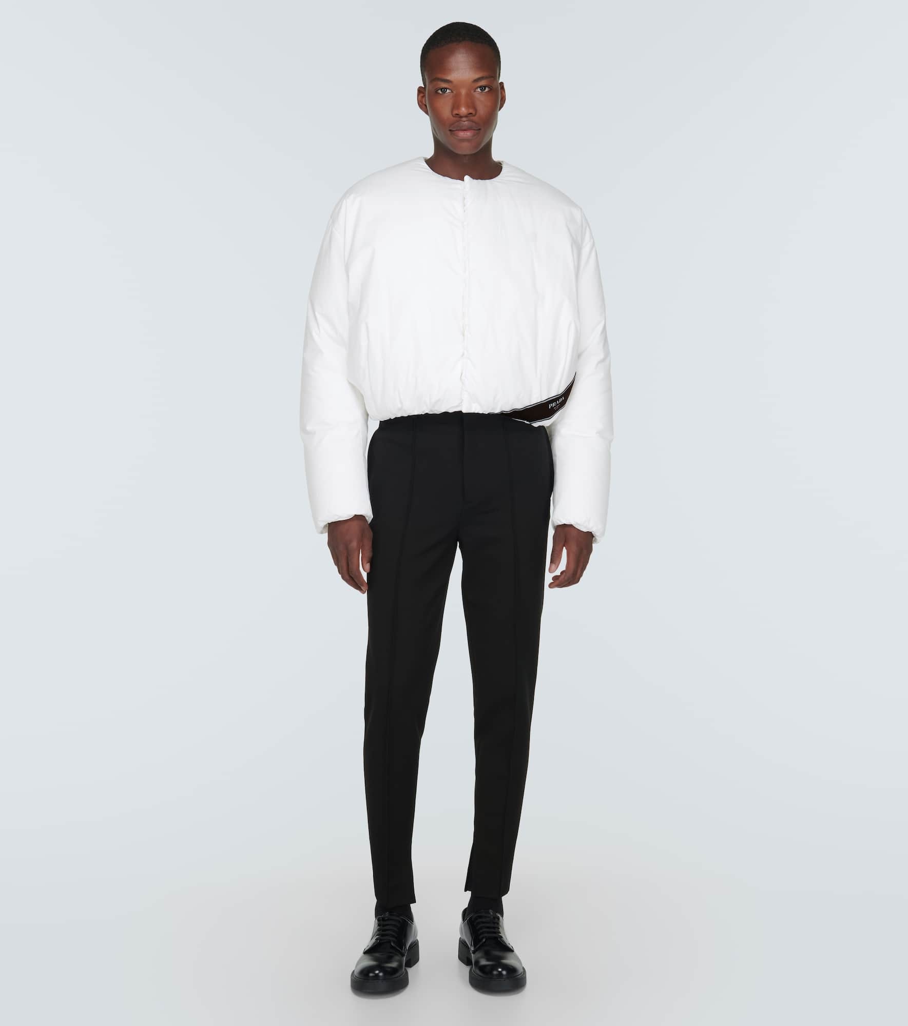 Cropped cotton down jacket - 2