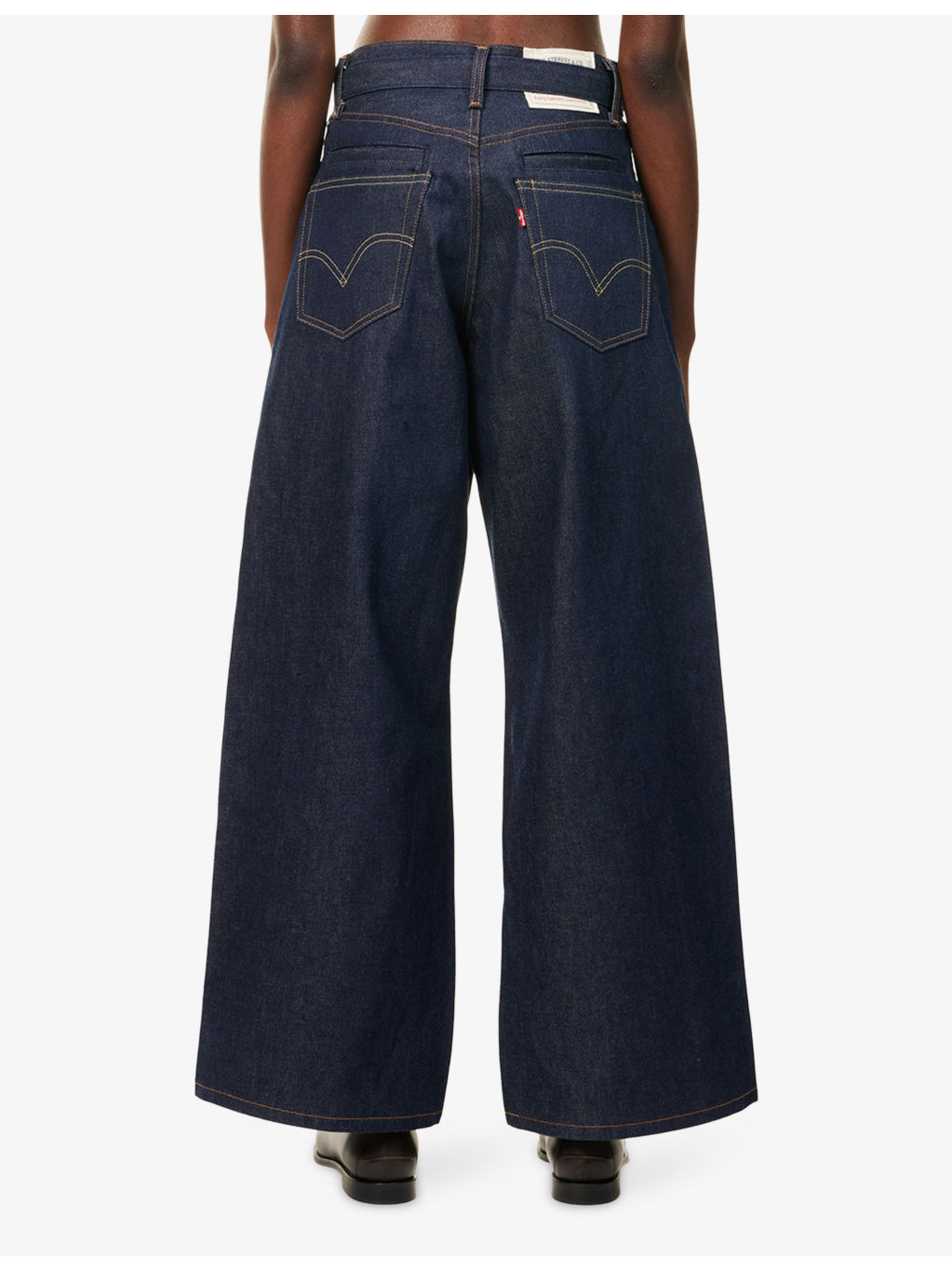 Sacai X Levi's Belted Wide-Leg Denim Jeans - 4
