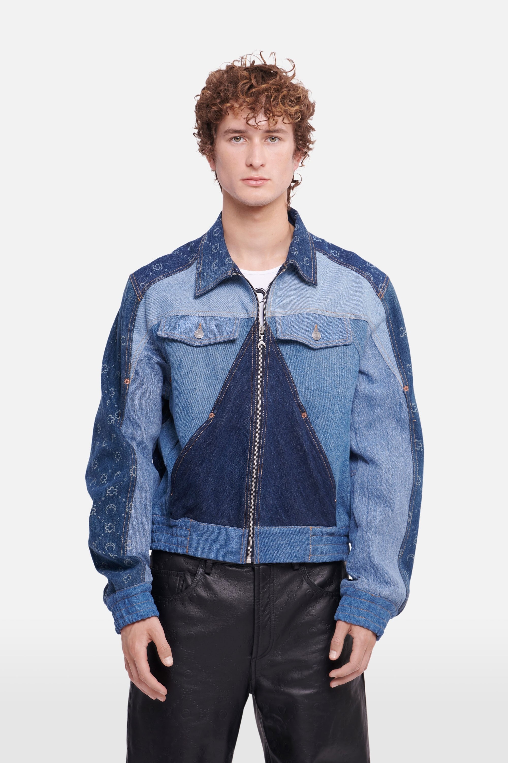 Regenerated Moonogram Denim Working Jacket - 7