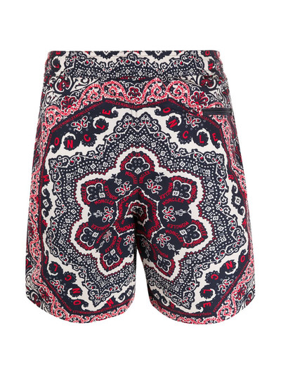 Moncler paisley print swim trunks outlook