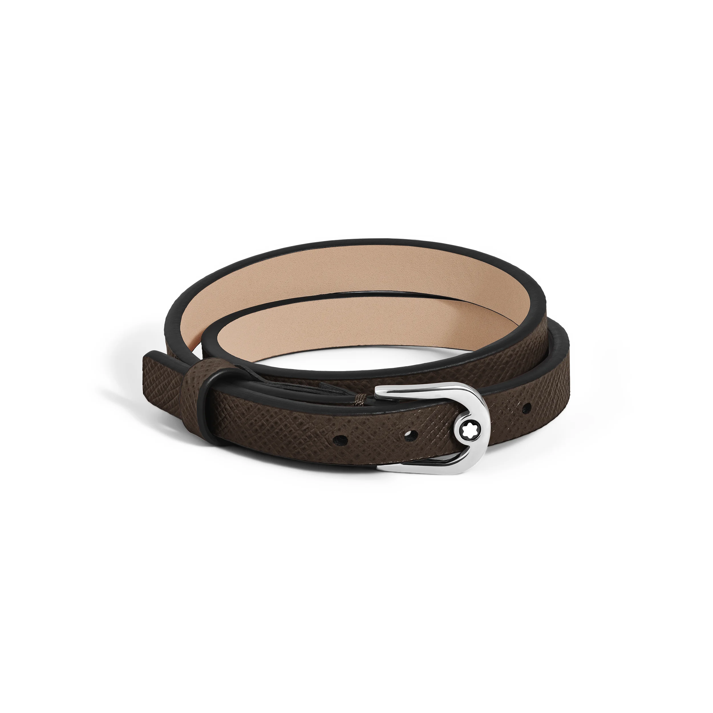 HORSESHOE BUCKLE ADJUSTABLE BRACELET IN SARTORIAL LEATHER - 1