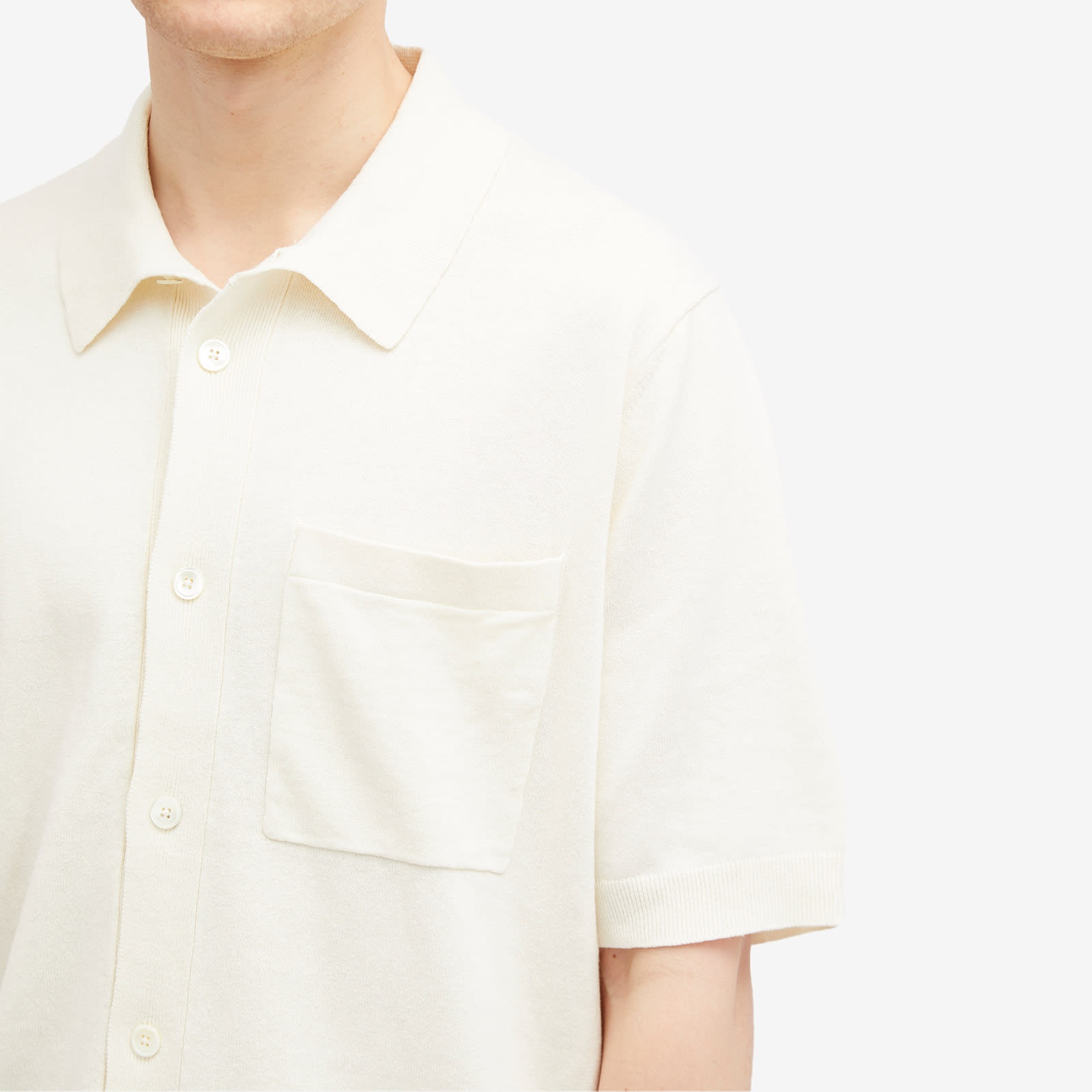 Norse Projects Rollo Full Button Knit Polo - 5