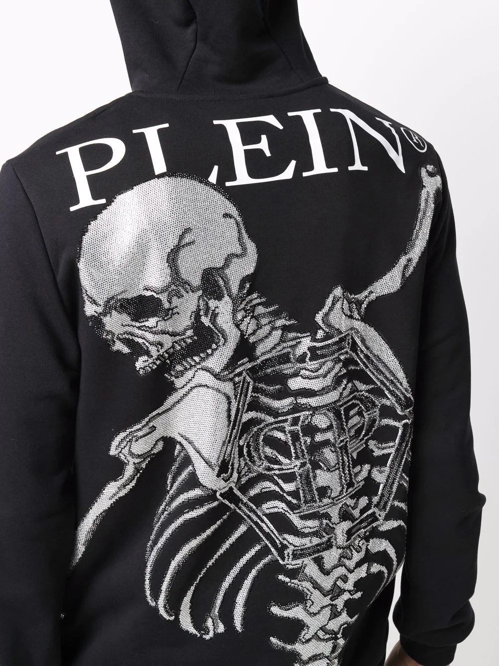 skeleton-print pullover hoodie - 5