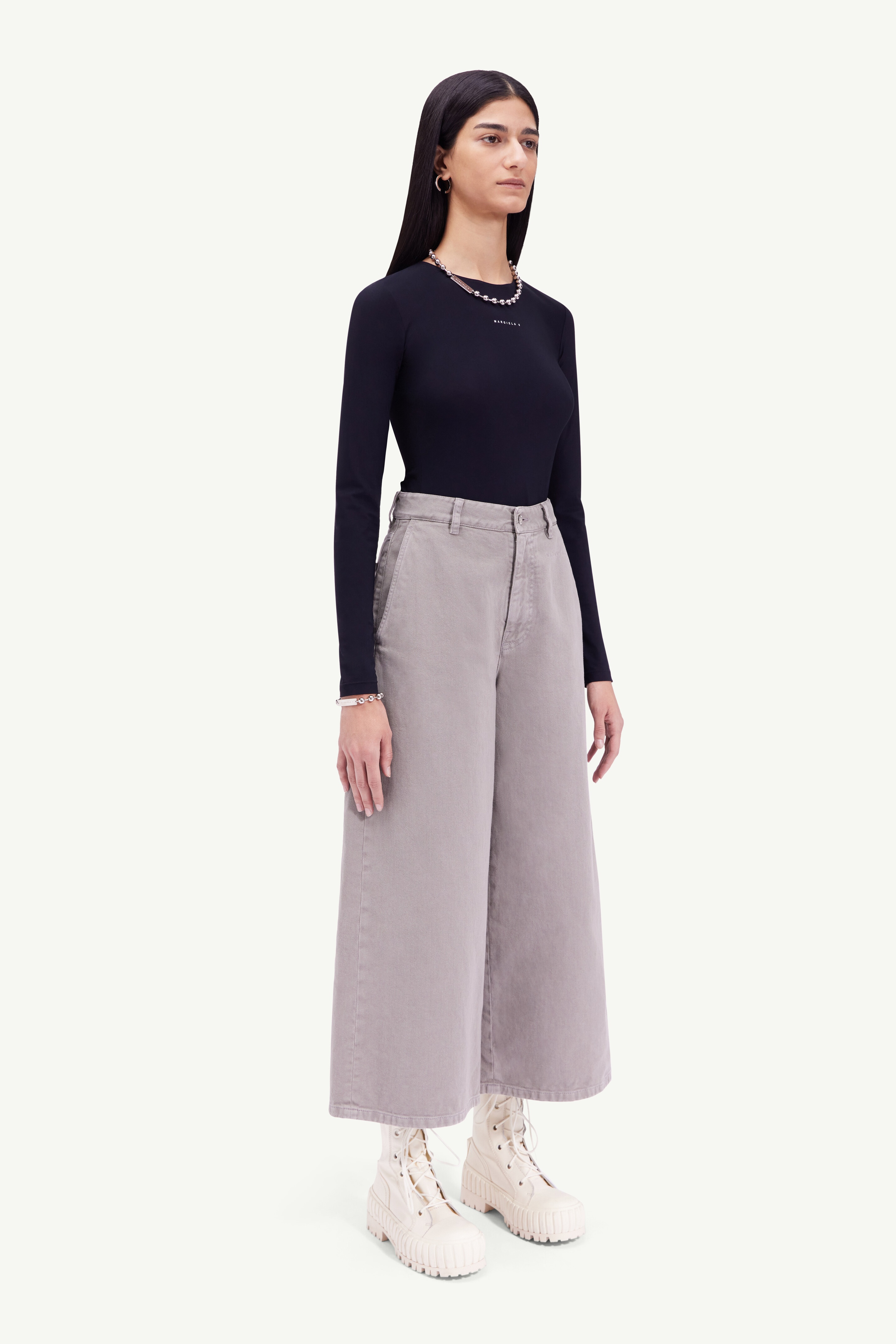 Oversized cropped jeans - 3