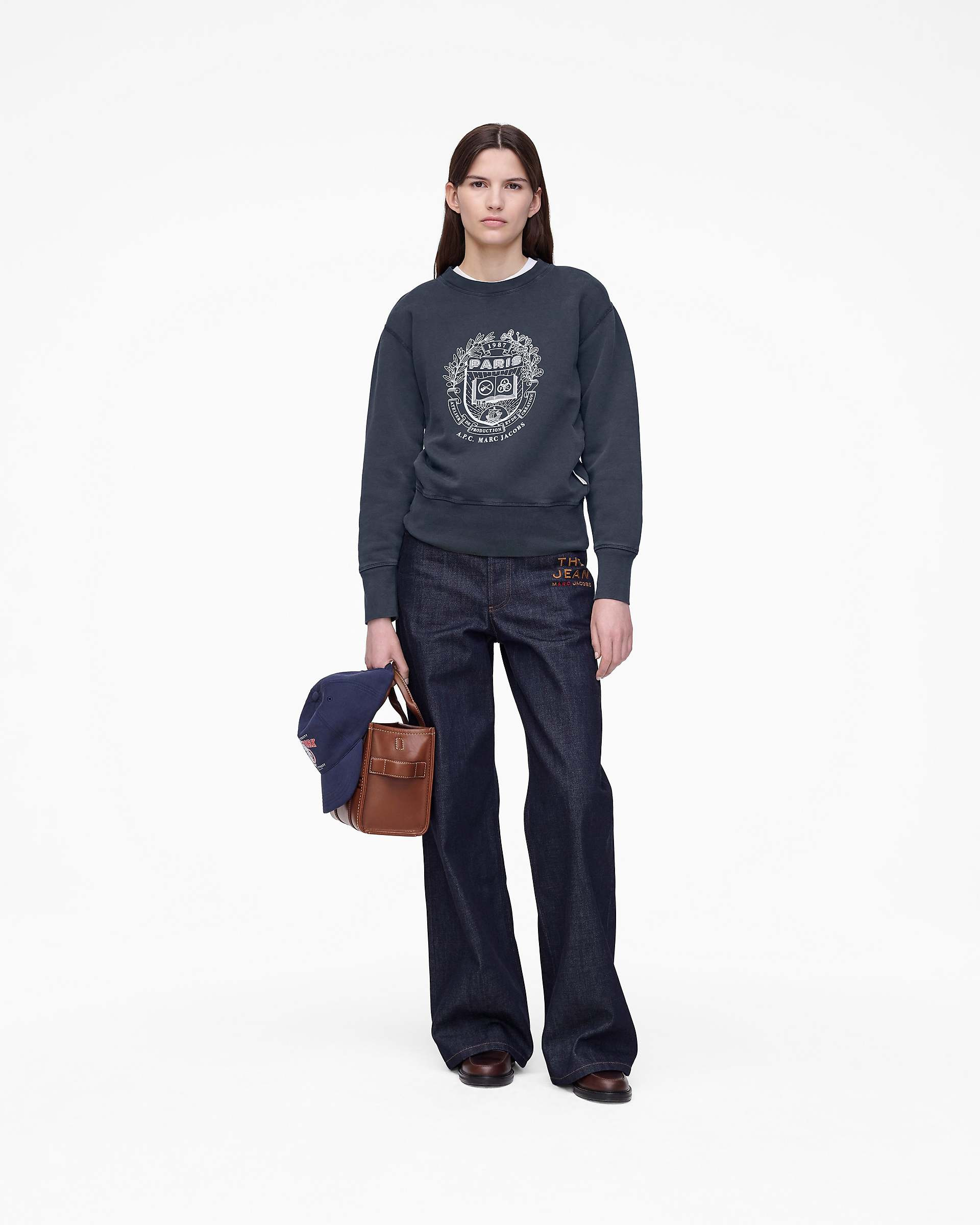 THE A.P.C. X MARC JACOBS SHRUNKEN PARIS CREWNECK - 4
