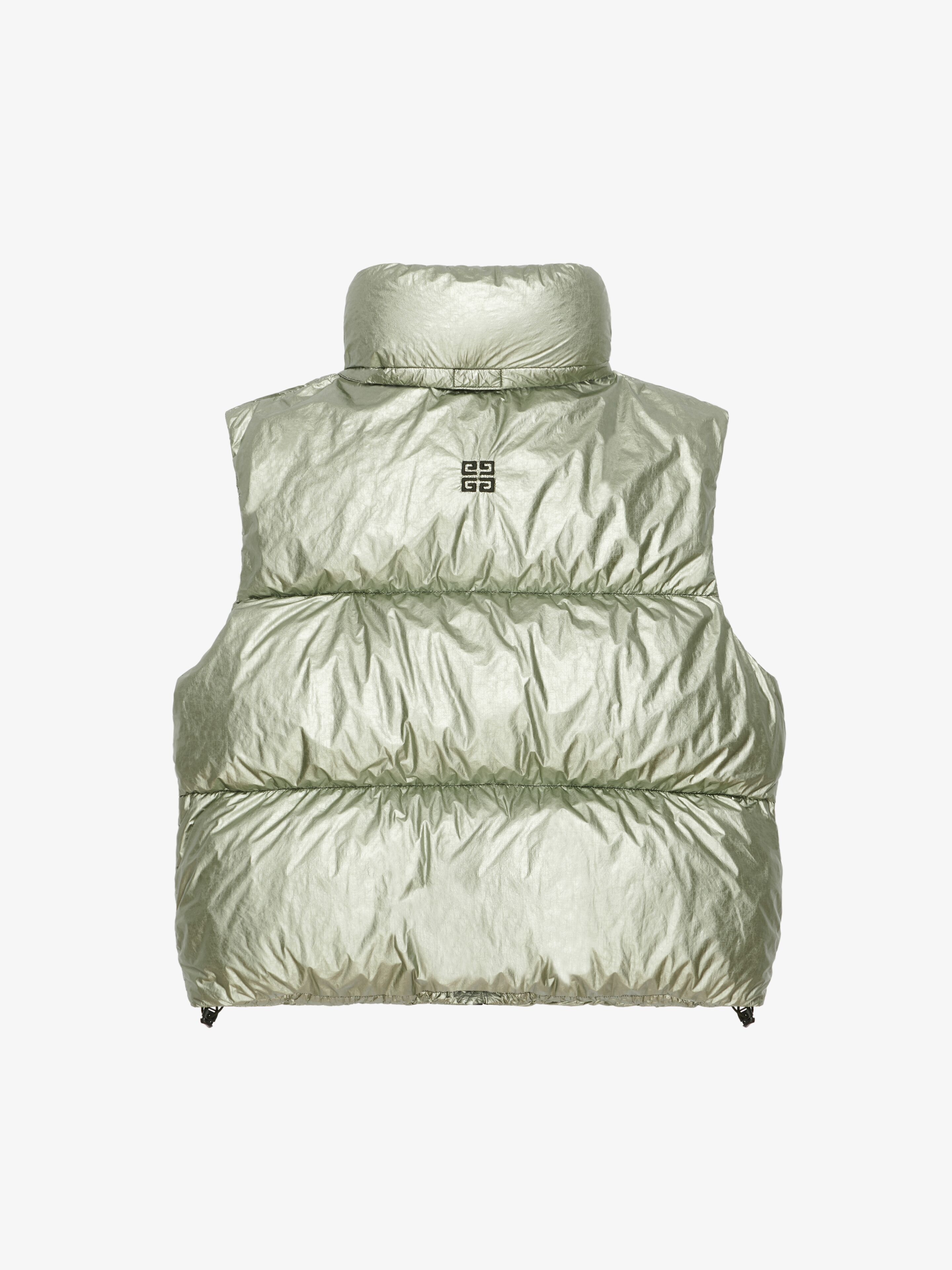LAMINATED SLEEVELESS PUFFER - 5